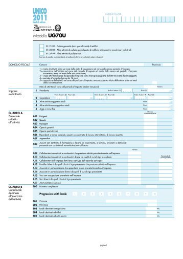 Modello UG70U.pdf - Agenzia delle Entrate