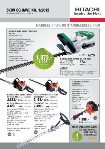 31207 HPT DK SKog og hage 1 2012.indd - Hitachi Power Tools ...