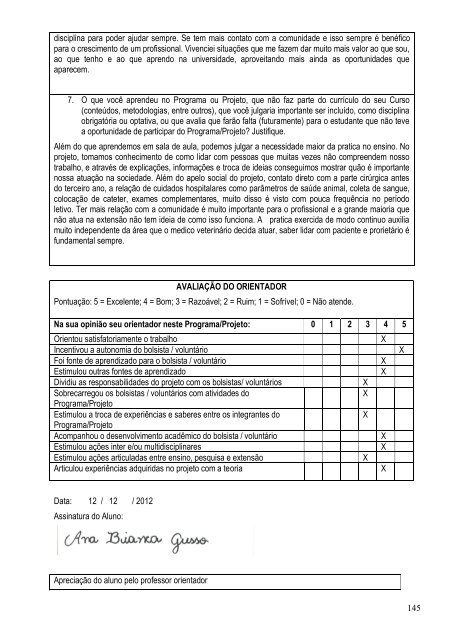 RelatÃ³rio Final 2012 - Zoonoses - Universidade Federal do ParanÃ¡