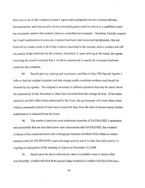 FBI affidavit - Wired