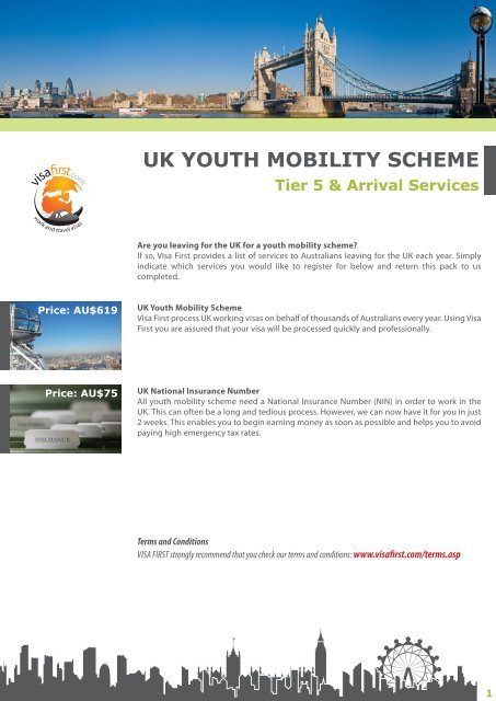 UK YOUTH MOBILITY SCHEME - Visa First