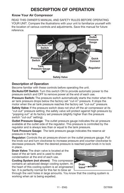 Pancake Compressor Instruction manual - gerald@eberhardt.bz