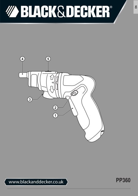 Important Charging Notes; Charging Procedure - Black & Decker 3.6 Volt 3  Position Pivot Screwdriver VP810 Instruction Manual [Page 5]