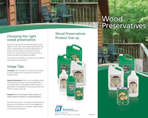 Wood Preservatives Brochure