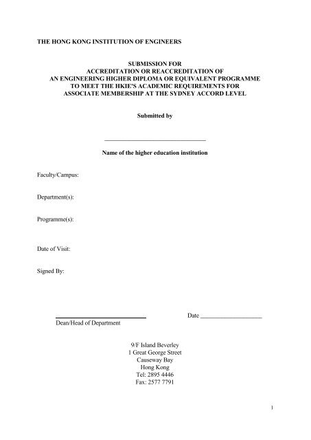 Revised Submission format for preparation of accreditation ...