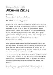 Allgemeine Zeitung - Schwarzwald Quintett