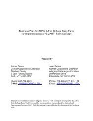 Business Plan for SUNY Alfred College Dairy Farm - Alfred State ...