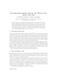 Track Resolution Studies with the “LiC Detector Toy ... - HEPHY