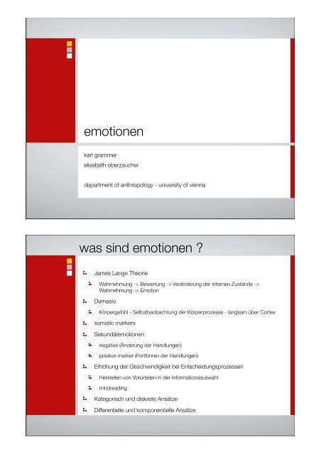 emotionen was sind emotionen ? - ZIT