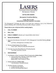 Management Committee Meeting Agenda - Louisiana State ...