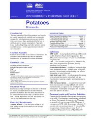 Potatoes - RMA USDA Risk Management Agency - US Department ...