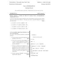 Limbajul Pascal - Universitatea Alexandru Ioan Cuza