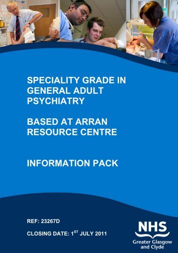 speciality grade in general adult psychiatry based at arran resource ...