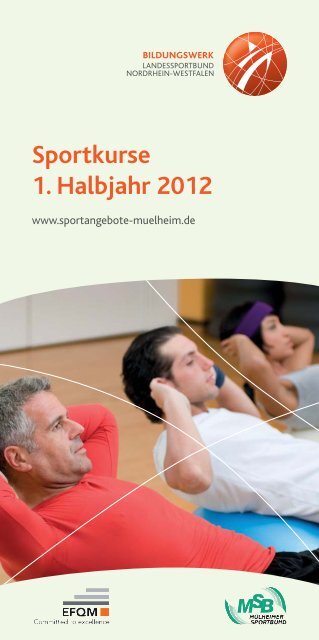 Sportkurse 1. Halbjahr 2012 - Mülheimer Sportbund