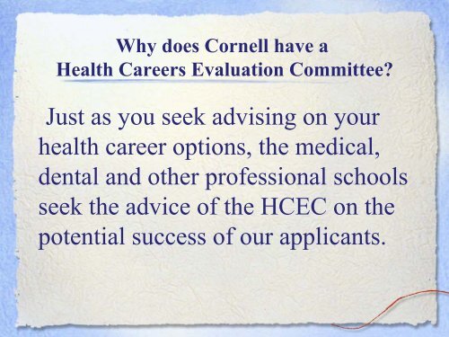 HCEC Letter - Cornell Career Services