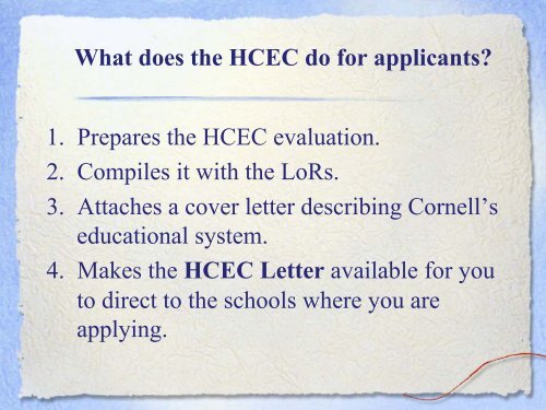 HCEC Letter - Cornell Career Services