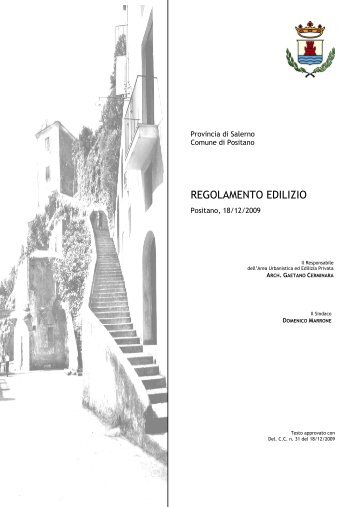 Regolamento [download] - Comune di Positano