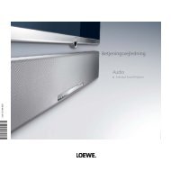 Betjeningsvejledning Audio - Loewe