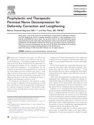 Prophylactic and Therapeutic Peroneal Nerve Decompression for ...