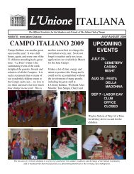 July - August 2009.pmd - The Italian Club of Tampa