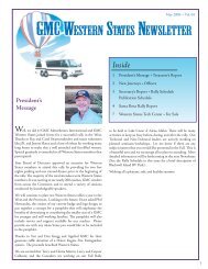 Gmc Western States Newsletter Number 55 Photos Gmcws Org Similar Magazines