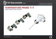 Technical Data - F.lli Giacomello