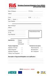 Workplace Equipment Adaptation Grant Application Form