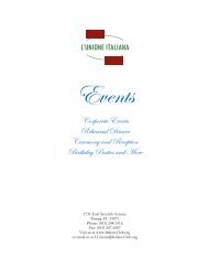 RENTAL INFORMATION NP - The Italian Club of Tampa