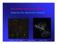 REALIZING EINSTEIN'S DREAM Exploring Our Mysterious Universe