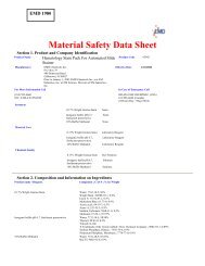 Material Safety Data Sheet - Mercedes Medical