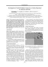 Investigation of AuGeNi Ohmic Contact to n-i-GaAs Deposited by ...