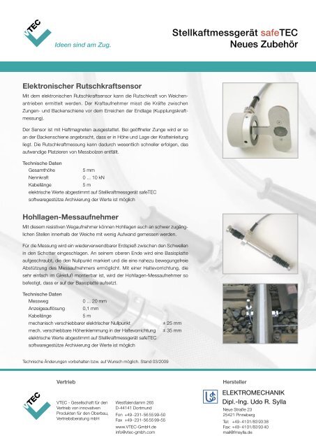 safeTEC ZB de 0309.indd - VTEC GmbH