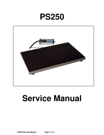 PS250 Service Manual - Light Livestock Equipment