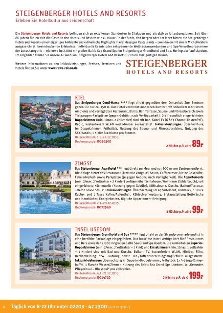 Reiseprospekt REWE Reisen Januar 2015