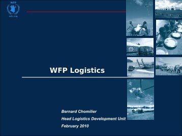 WFP Logistics - The Supply Chain and Logistics Institute - Georgia ...