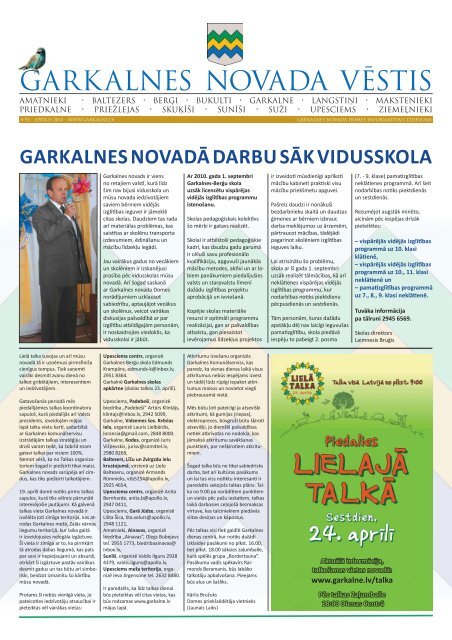 GARKALNES NOVADA VÄSTIS - Garkalnes novads