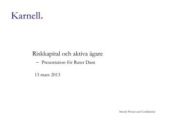 Karnell - Private Equity i Nordenl - 12 mars 2013 - Ruter ... - uppsagd