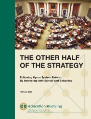 The Other Half of the Strategy - Education Evolving