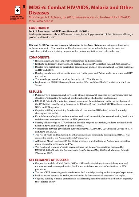 HIV and AIDS Prevention Through Education - MDG Policy Network