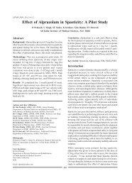 Effect of Alprazolam in Spasticity - IJPMR