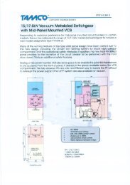 17.5kV AIS VCB Switchgear - Tamco Switchgear