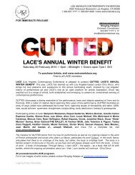 GUTTED Press Release - LACE