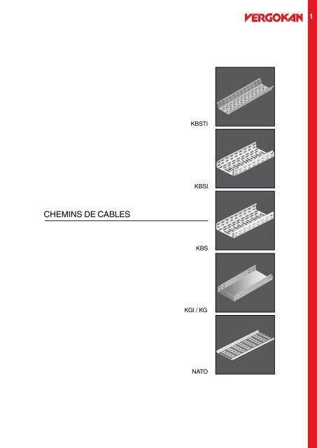 Catalogue 2013 CHEMINS DE CABLES - Vergokan