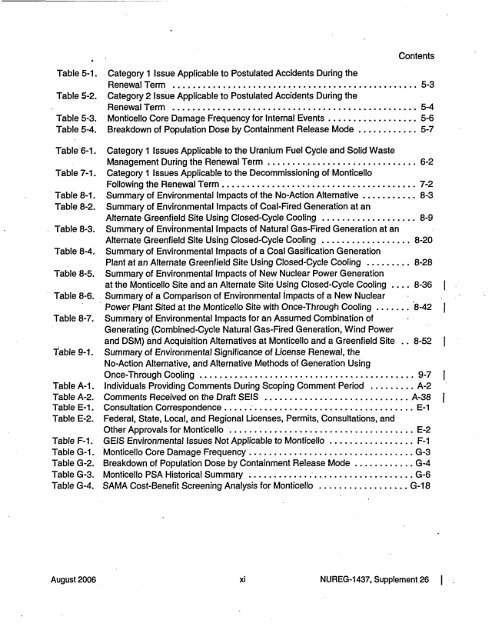 Environmental Impact Statement - radioactive monticello