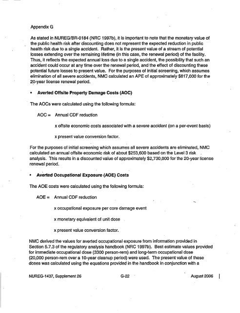 Environmental Impact Statement - radioactive monticello