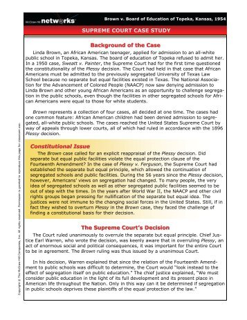 Background of the Case The Supreme Court's Decision SUPREME ...