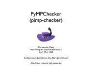 PyMPChecker - Caltech Center for Advanced Computing Research