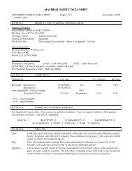 Monterey Garden Insect Spray MSDS - Arbico Organics