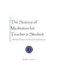 The Science of Meditation for Teacher & Student - NESA