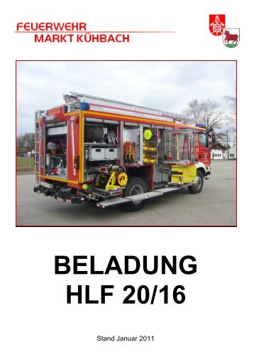 beladung hlf 20/16 - Freiwillige Feuerwehr Kühbach